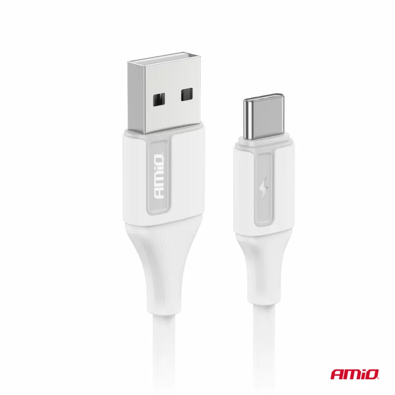 Câble de charge USB-A - USB-C 3A 100cm FullLINK - AMIO 03917 - Visuel 2