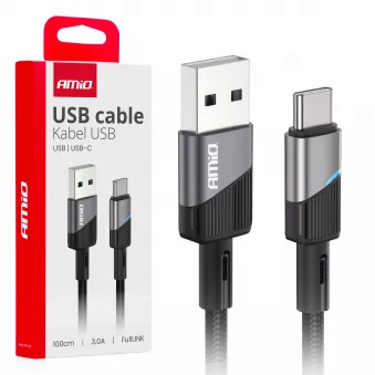 Câble de charge USB-A - USB-C 3A 100cm FullLINK - AMIO 03923
