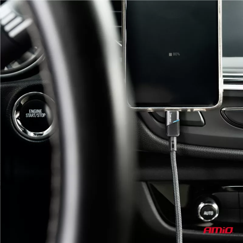 Câble de charge USB-A - USB-C 3A 100cm FullLINK - AMIO 03923 - Visuel 1