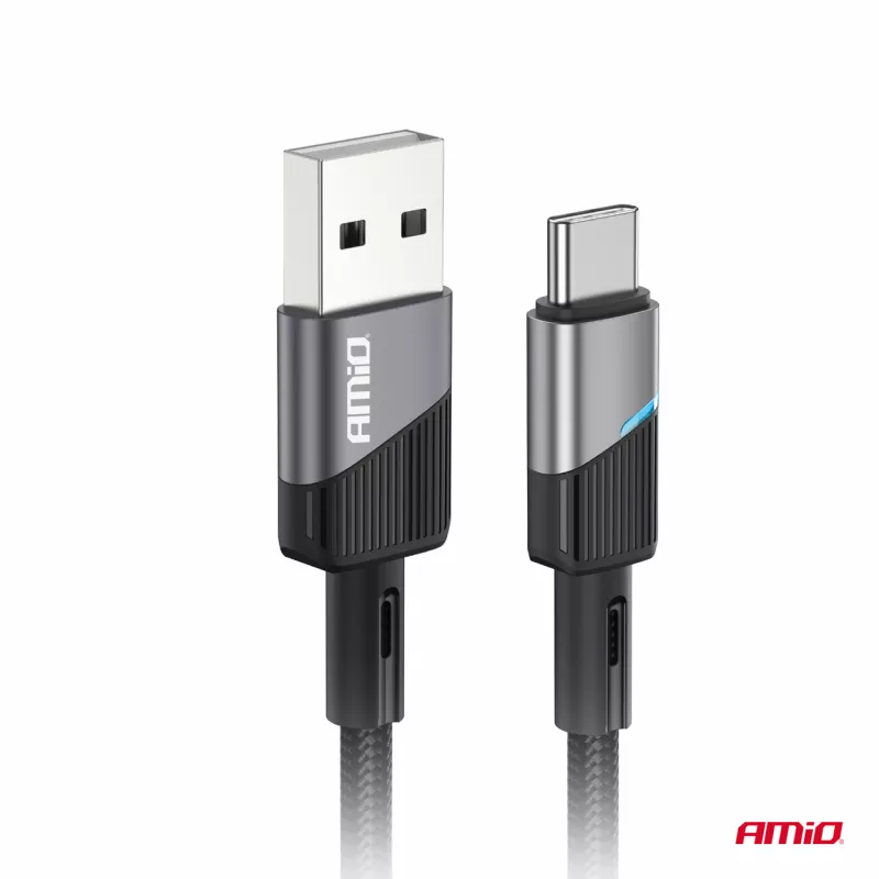 Câble de charge USB-A - USB-C 3A 100cm FullLINK - AMIO 03923 - Visuel 2