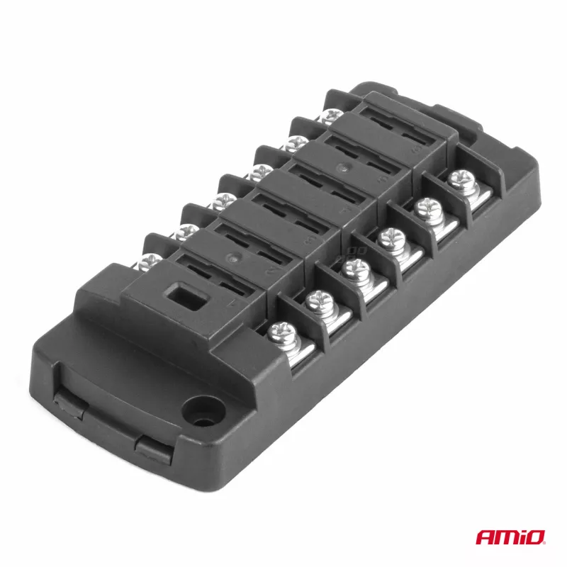 Boîte à fusibles connecteurs à vis 6 prises - AMIO 03836 - Visuel 2