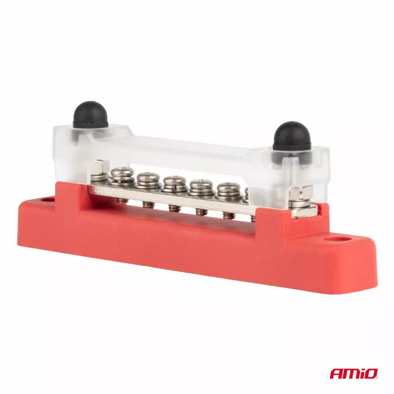 Bloc de distribution de masse plus barre omnibus M6 12V - 48V 150A - AMIO 03810 - Visuel 1
