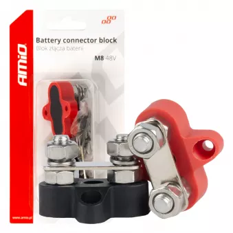 Barre de distribution de connexion de batterie bus bar double ensemble max 48V M8 - AMIO 03806