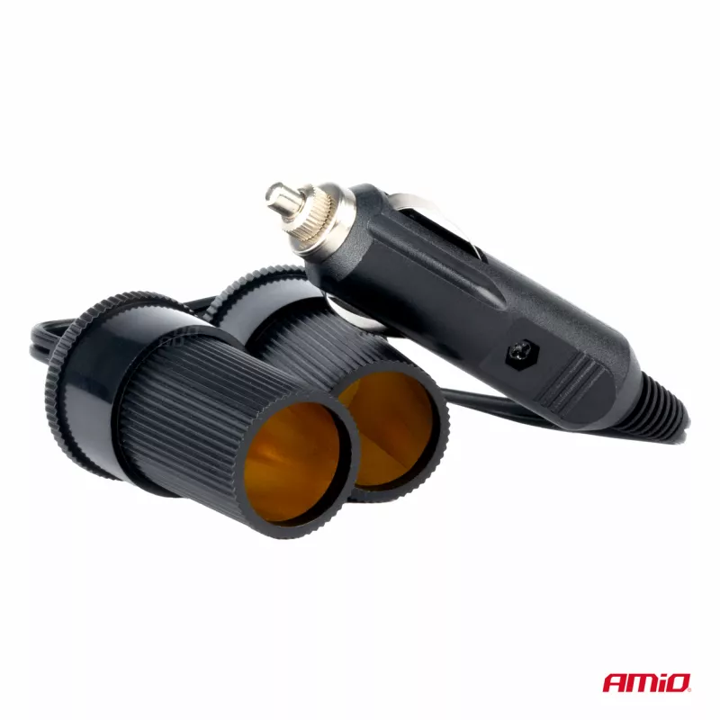 Diviseur répartiteur de prises allume-cigare voiture 12V 24V - AMIO 03801 - Visuel 1