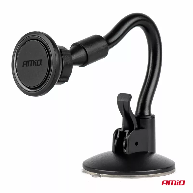 Support magnétique de voiture pour téléphone avec ventouse flexible 360° AMIO 04143 - Visuel 1