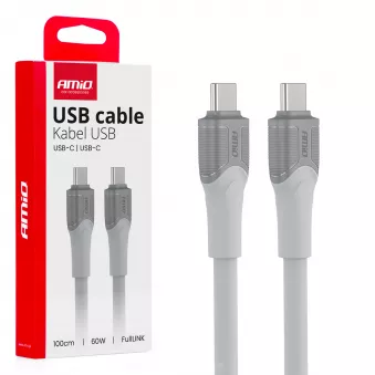 Câble de charge USB-C USB-C 60W 100cm FullLINK transmission de données - AMIO 04291