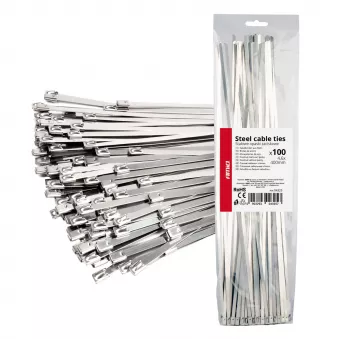 Colliers de serrage en acier inoxydable 4,6x400mm, lot de 100 AMIO 04325