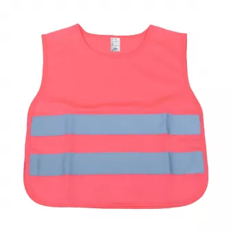 Gilet de sécurité réfléchissant enfant rose AMIO 03987