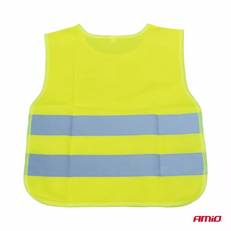 Gilet de sécurité réfléchissant enfant jaune dinosaure AMIO 03936 - Visuel 1