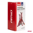 AMIO 04185 - Cales de voiture pliantes pour atelier, supports 2 pcs, 2T