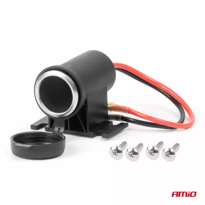 Prise allume-cigare étanche 12V 24V AMIO 04129 - Visuel 2