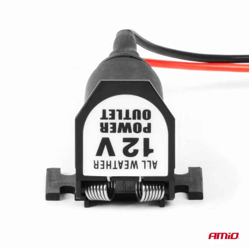 Prise allume-cigare de voiture avec couvercle 12V 24V - AMIO 04128 - Visuel 2