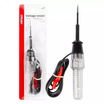 Testeur de tension avec pince crocodile 6-12V AMIO 04272