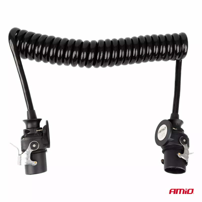 Câble spiralé TIR 2x 15 PIN 5m 24V AMIO 04382 - Visuel 1