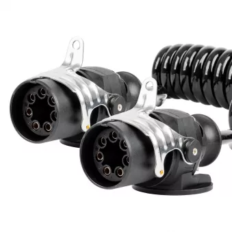 Câble spiralé TIR 2x 7 PIN type EBS 5m 24V AMIO 04383