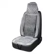 AMIO 04430 - Couvre-siège de fauteuil perlé gris perles pour voiture 45x120cm CSM-17