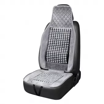Couvre-siège de fauteuil perlé gris perles pour voiture 45x120cm CSM-17 AMIO 04430