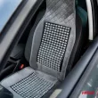 AMIO 04430 - Couvre-siège de fauteuil perlé gris perles pour voiture 45x120cm CSM-17