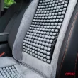 AMIO 04430 - Couvre-siège de fauteuil perlé gris perles pour voiture 45x120cm CSM-17