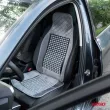 AMIO 04430 - Couvre-siège de fauteuil perlé gris perles pour voiture 45x120cm CSM-17