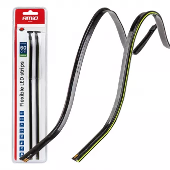 Bandes LED COB latérales pour voiture vert 2x30 cm 12 V AMIO 04577