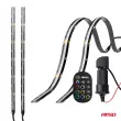 AMIO 04579 - Bandes LED COB pour voiture avec télécommande multicolore RGB 2x30 cm 12V