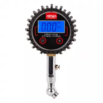 Manomètre numérique avec tête pivotante et valve de réinitialisation 17 bar - AMIO 04464