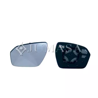 Verre de rétroviseur, rétroviseur extérieur JUMASA [55020337]