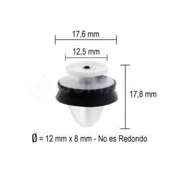 JUMASA G1001566 - Clip, enjoliveur