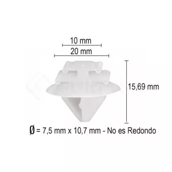 JUMASA G1003535 - Clip, enjoliveur