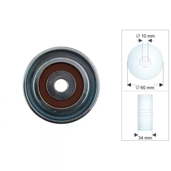 Poulie de tension, courroie trapézoïdale à nervures TEKNÖR RNK-KA-017 pour KIA CEED 1,0 T-GDI MHEV - 120cv