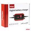 AMIO 04526 - Chargeur de batterie numérique AGM GEL STD LFP MAX 1,5A 6V 12V -