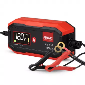 Chargeur de batterie numérique AGM GEL STD LFP MAX 5A 6V 12V PRO - AMIO 04527