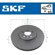 SKF VKBD 81267 V1 - Disque de frein avant gauche