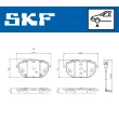 SKF VKBP 81367 E - Jeu de 4 plaquettes de frein avant
