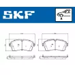 SKF VKBP 81377 - Jeu de 4 plaquettes de frein avant