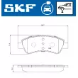 SKF VKBP 85002 EV - Jeu de 4 plaquettes de frein avant