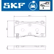 SKF VKBP 85012 EV - Jeu de 4 plaquettes de frein avant