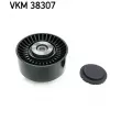 Poulie renvoi/transmission, courroie trapézoïdale à nervures SKF [VKM 38307]