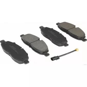 Jeu de 4 plaquettes de frein avant HERTH+BUSS JAKOPARTS J3601114 Jeu de 4 plaquettes de frein avant HERTH+BUSS JAKOPARTS J3601114