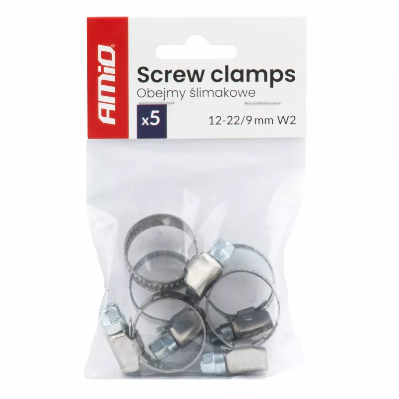 Collier à vis 5 pièces 12–22 mm/9 mm W2 AMIO 04581 - Visuel 2