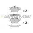 Jeu de 4 plaquettes de frein avant BREMSI [BP3925]