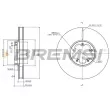 Jeu de 2 disques de frein avant BREMSI [CD9095V]