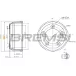 Tambour de frein BREMSI [CR5849]