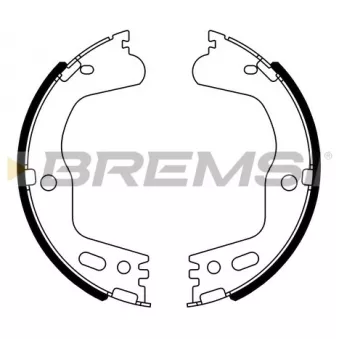 BREMSI GF1122 - Jeu de mâchoires de frein