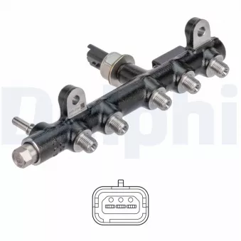 Tube de distributeur, carburant DELPHI 28285170-12B1 pour CITROEN C4 Grand Picasso 2.0 BlueHDi 150 - 150cv