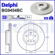 Jeu de 2 disques de frein avant DELPHI [BG9454BC]