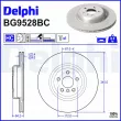 Jeu de 2 disques de frein arrière DELPHI [BG9528BC]