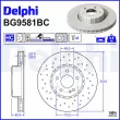 Jeu de 2 disques de frein avant DELPHI [BG9581BC]