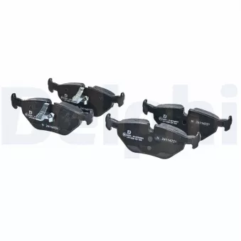 Jeu de 4 plaquettes de frein arrière DELPHI LP1423 pour SAAB 95 2.3 T - 185cv